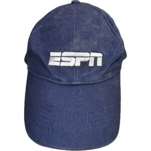 ESPN‎ Adjustable Hat Cap Sports Network Unisex Blue White SEBA Sportswear